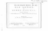 Purcell - Six Songs
