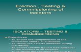 Erection , Testing & Commissioning of Isolators