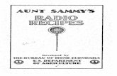 radio recipes from Aunt Sammy
