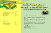 Uplands School Weekly Newsletter - Term 1 Issue 14 - 21 November 2014