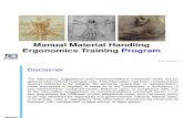 Manual Material Handling Ergonomics Safety Training