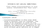 Legal Ethics in Writing