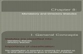 Chapter 8 Mandatory and Directory Statutes