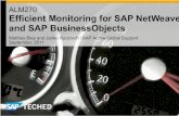 Efficient Monitoring for SAP NetWeaverBW-ALM270