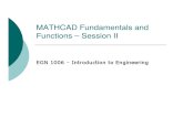 Mathcad Fundamentals and Functions II