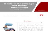 Basic IP Knowledge and Route Technology-A