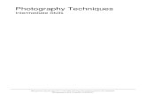 Photography Techniques (Intermediate)