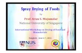 Spray Drying of Foods