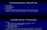Chapter 13 Lecture 2 Managing People