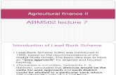 agriculture finance analysis