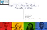 High Performance Culture Transformation