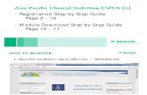 ESPEN LLL - Registration & Module Download Guide