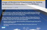 Monitoring Requirements for Setting Up Business Process Monitoring