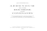Addendum to the Doctrine & Covenants