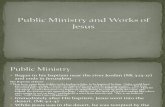 Public Ministry and Works of Jesus