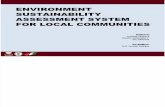 ENVIRONMENT SUSTAINABILITY ASSESSMENT SYSTEM FOR LOCAL COMMUNITIES