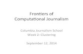 Clustering. Computational Journalism week 2