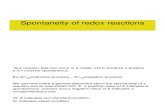 Spontaneity of Redox Reactions(1)