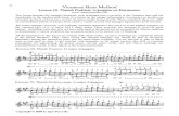 Viennese Bass Method - Lesson 10 Thumb Position Arpeggios on Harmonics - Letter Format