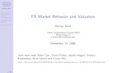 FX Market Behavior and Valuation