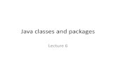 Lecture 06 Java Classes and Packages
