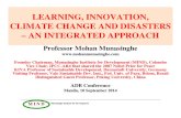 Learning, Innovation, Climate Change and Disasters: An Integrated Approach