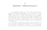 7 Quality Maintenance