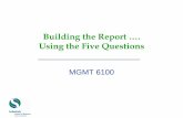 Use of 5 Questions to Build Report Jan 2011