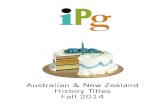 IPG Fall 2014 Australian & New Zealand History Titles