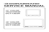 Durabrand DCT1303R_DCT1903R Manual de Servicio