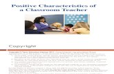 Positive Characteristics of a Classroom Teacher