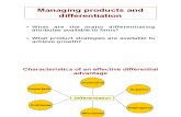 Cours 5 - Managing Products & Differentiation