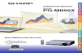Sharp PG-MB60X Projector Manual