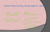health monitoring using mobile phone