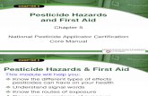 National Core Manual - Chapter 5 Pesticide Hazards and First Aid
