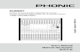 Phonic Summit Manual