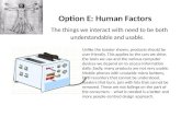 Human Factors Design
