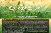 The Giver Who Pleases God