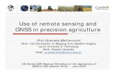 Remote Sensing and GNSS in precision agriculture