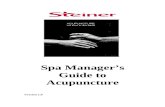 Spa Manager's Guide to the Acupuncture Program V1