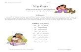 My Pets Collection Kindergarten Reading Comprehension Worksheets