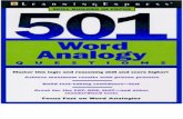501 Word Analogies Questions