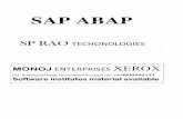 SAP-ABAP Material BY S .P.RAO