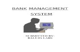 Bank Management REPORT