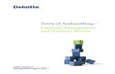 Town of Amherstburg — Financial Management and Practices Review