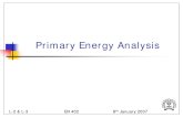 Primary Energy Analysis