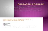 Research Problem Topic 3