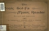 The tonic sol-fa music reader