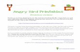 Angry Birds Printable Pack Preschool