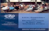 Local Democracy and Decentralization in East and Southern Africa